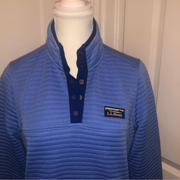 Ll Bean ladies 1/4 button sweater size xs pet - Picture 2 of 5